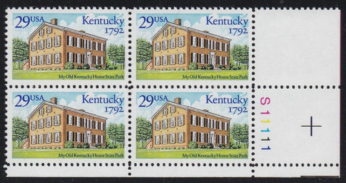 # 2636 (1992) Kentucky Statehood - PB, LR #S11111, MNH