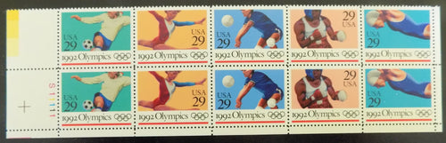 # 2637-41 (1992) Olympics - PB, LL #S11111, MNH