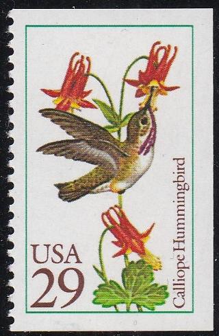 # 2646 (1992) Hummingbirds, Calliope - Bklt sgl, MNH