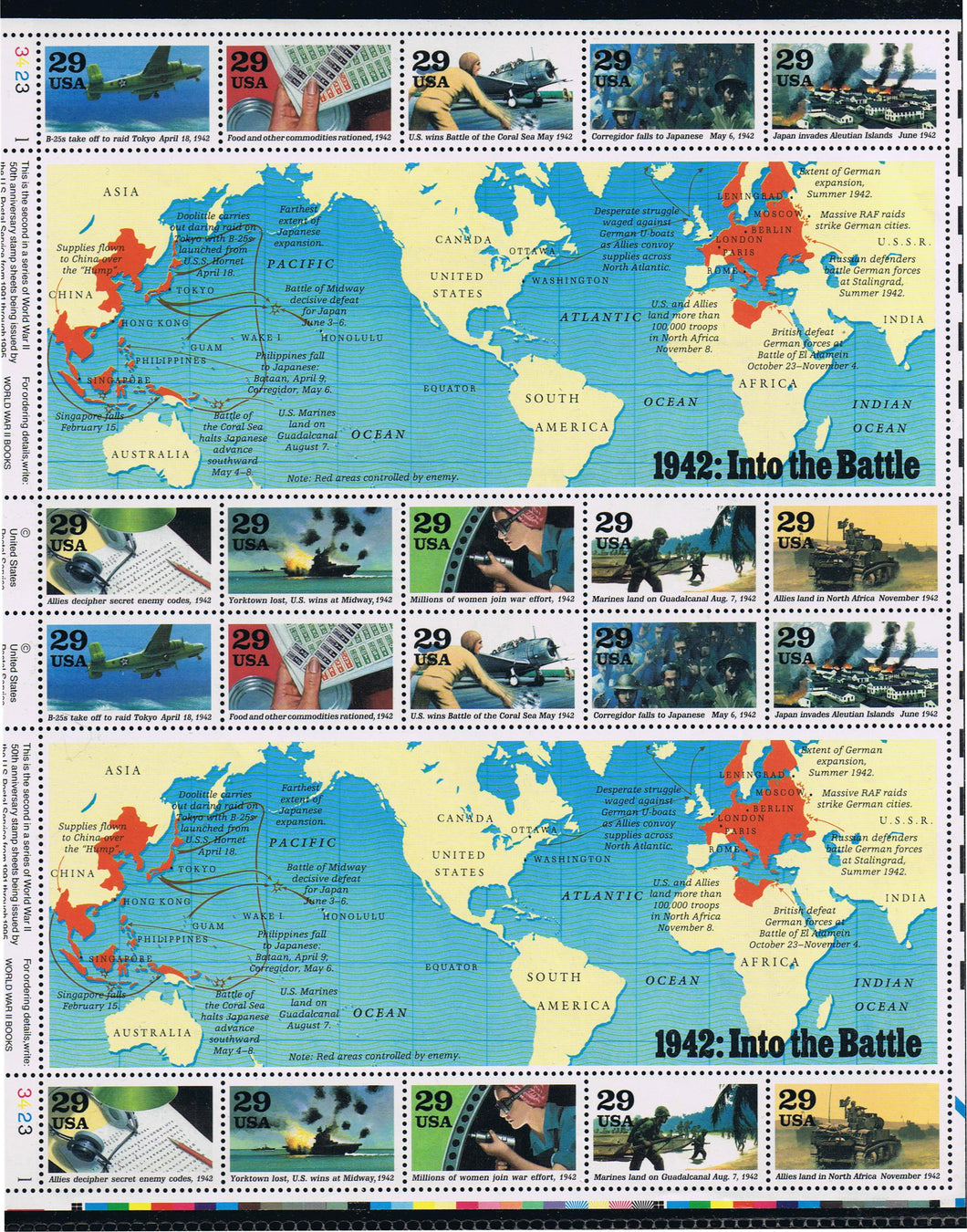 # 2697 (1992) WW II, 1942 - Pane, MNH