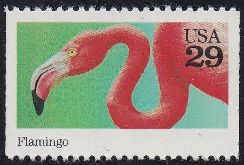 # 2707 (1992) Wild Animals, Flamingo - Bklt sgl, MNH