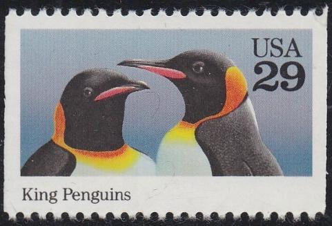 # 2708 (1992) Wild Animals, King Penguins - Bklt sgl, MNH