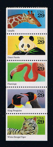 # 2705-09 (1992) Wild Animals - Bklt pane, No Tab, NF