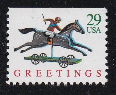 # 2715 (1992) Christmas Toys, Horse - Bklt sgl, MNH