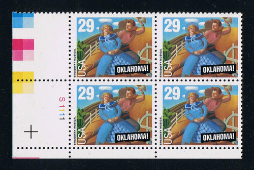 # 2722 (1993) Oklahoma - PB, LL #S1111, MNH