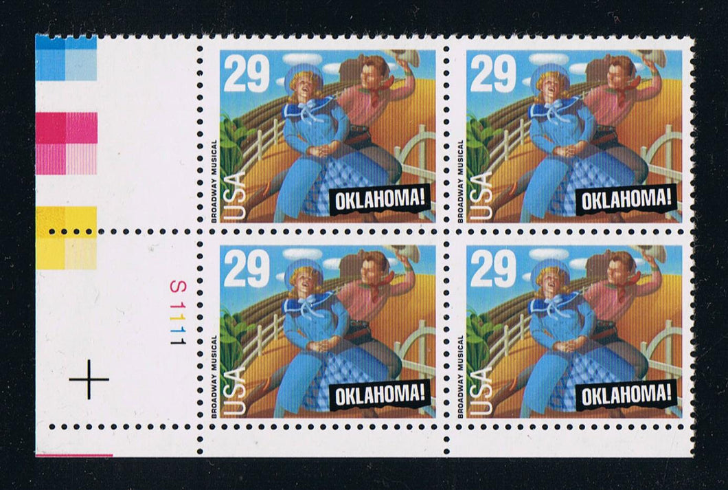 # 2722 (1993) Oklahoma - PB, LL #S1111, MNH