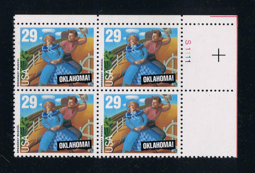 # 2722 (1993) Oklahoma - PB, UR #S1111, MNH