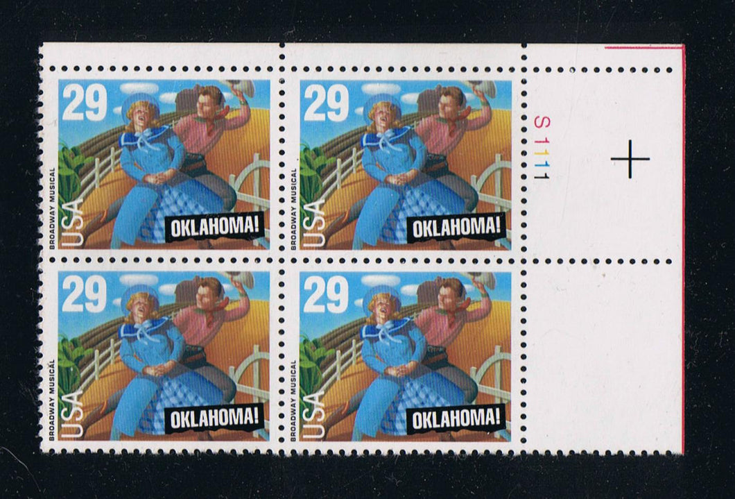 # 2722 (1993) Oklahoma - PB, UR #S1111, MNH