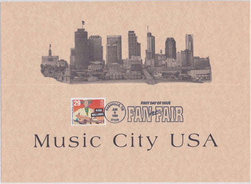 # 2723A (1993) Hank Williams, Perf 11.2x11.5 - Music City FDC