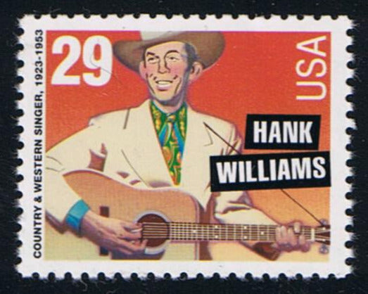 # 2723 (1993) Hank Williams, Perf 10 - Sgl, MNH