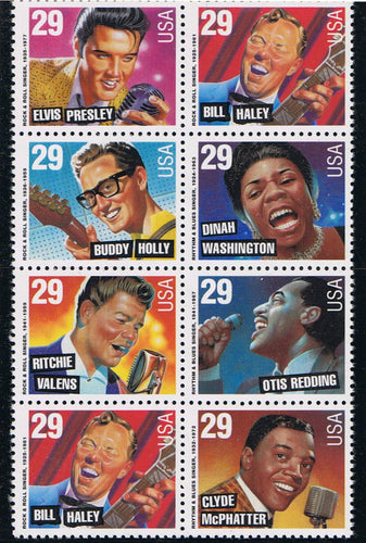 # 2724-30 (1993) Rock n Roll Singers - BK/8, MNH