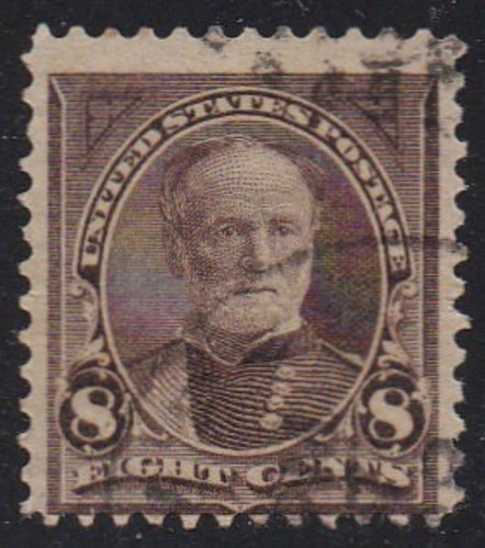 # 272 (1895) Sherman - Sgl, Used, crease [1]