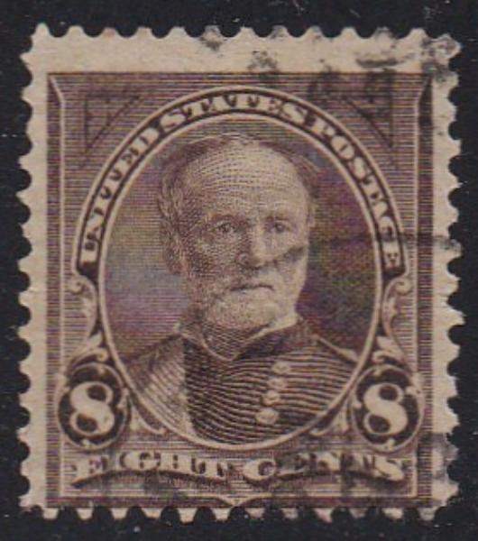 # 272 (1895) Sherman - Sgl, Used, crease [1]
