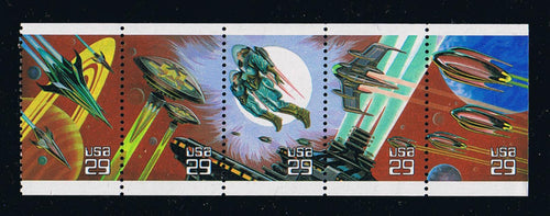 # 2745a (1993) Space Fantasy, NF - Bklt pane, No Tab, MNH
