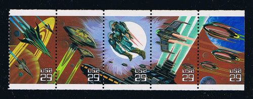 # 2745a (1993) Space Fantasy - Bklt pane, No Tab, MNH