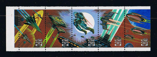 # 2745a (1993) Space Fantasy - Bklt pane, #1111, Plain Tab, MNH