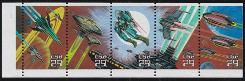 # 2745a (1993) Space Fantasy, NF - Bklt pane, #1111, Plain Tab, MNH