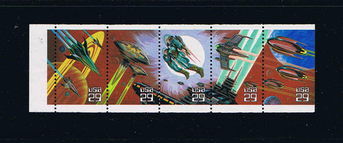 # 2745a (1993) Space Fantasy, NF - Bklt pane, #1211, Plain Tab, MNH