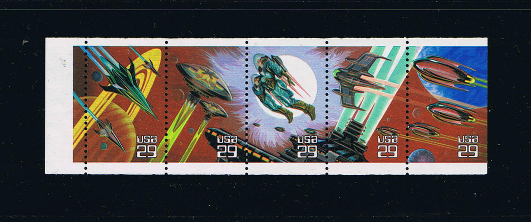 # 2745a (1993) Space Fantasy, NF - Bklt pane, #1211, Plain Tab, MNH