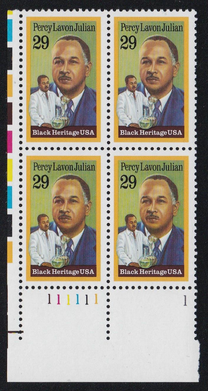 # 2746 (1993) Percy Julian - PB, LL #111111-1, MNH