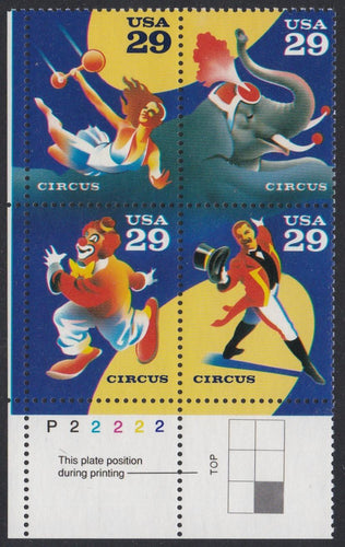 # 2750-53 (1993) Circus - PB/4, LL #P22222, MNH