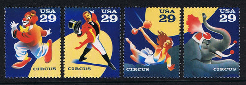 # 2750-53 (1993) Circus - Sgls, Set/4, MNH