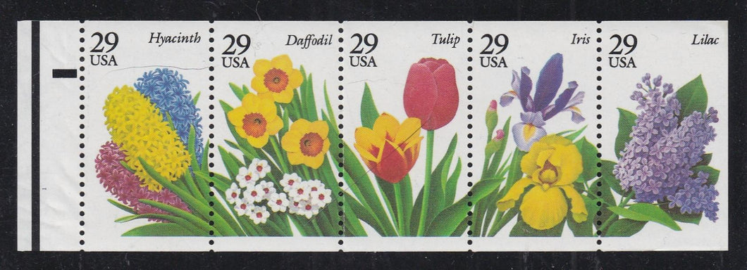 # 2764a (1993) Spring Garden Flowers - Bklt pane, #1, MNH