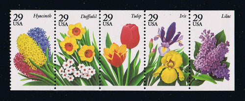 # 2764a (1993) Spring Garden Flowers, NF - Bklt pane, No Tab, MNH