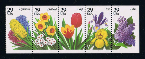 # 2764a (1993) Spring Garden Flowers - Bklt pane, No Tab, MNH