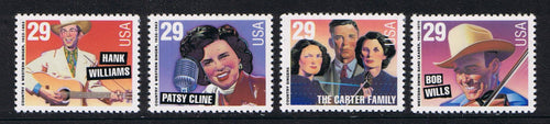 # 2771-74 (1993) Country Singers - Sgls, Set/4, MNH