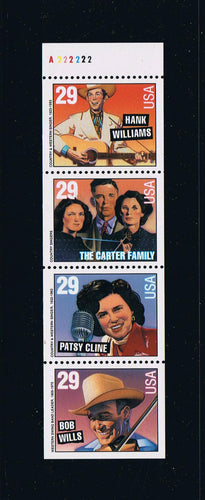 # 2778a (1993) Country & Western Music, NF - Bklt pane, #A22222, MNH