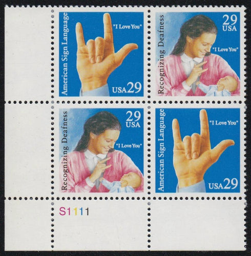 # 2783-84 (1993) Sign Language - PB, LL #S1111, MNH