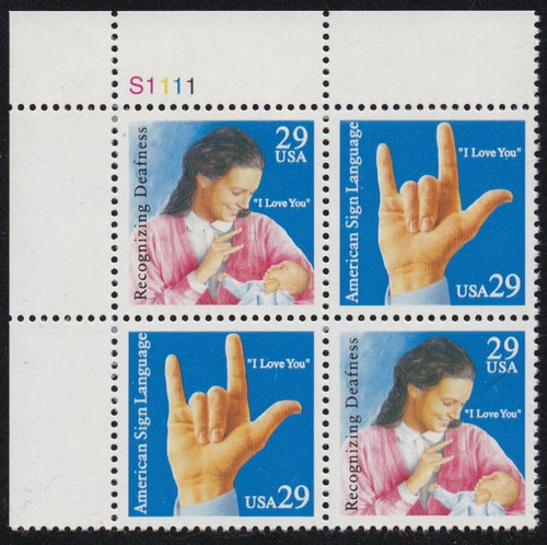 # 2783-84 (1993) Sign Language - PB, UL #S1111, MNH