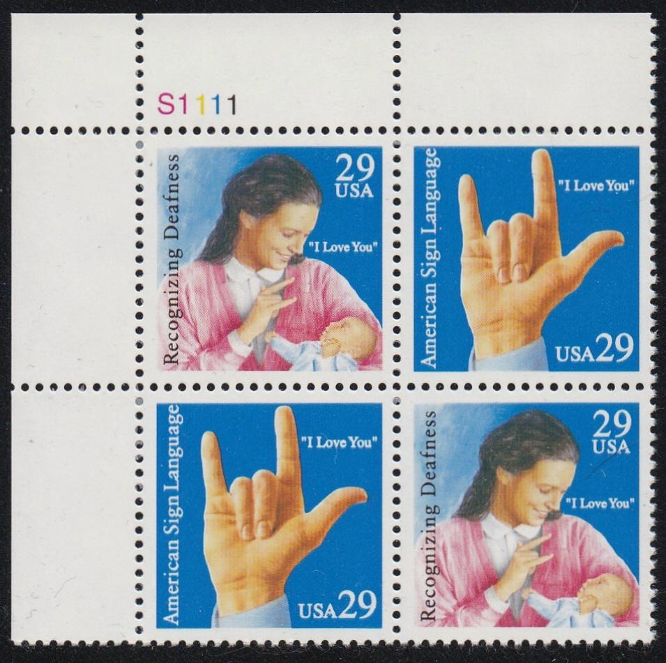 # 2783-84 (1993) Sign Language - PB, UL #S1111, MNH