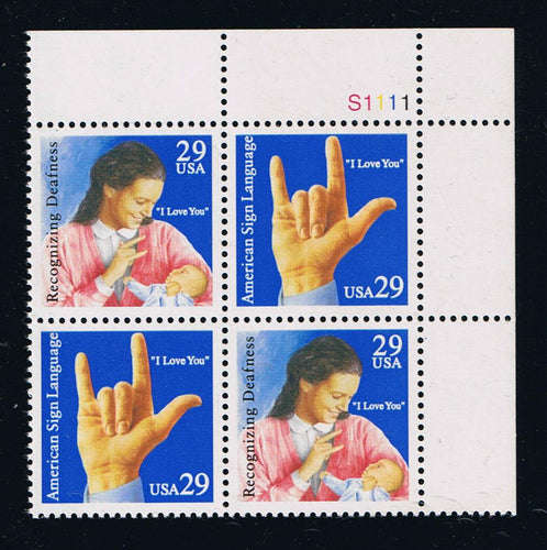 # 2783-84 (1993) Sign Language - PB, UR #S1111, MNH