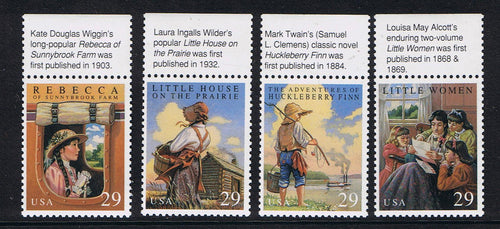 # 2785-88 (1993) Book Classics - Sgls, Set/4, MNH, w Top Information Tabs