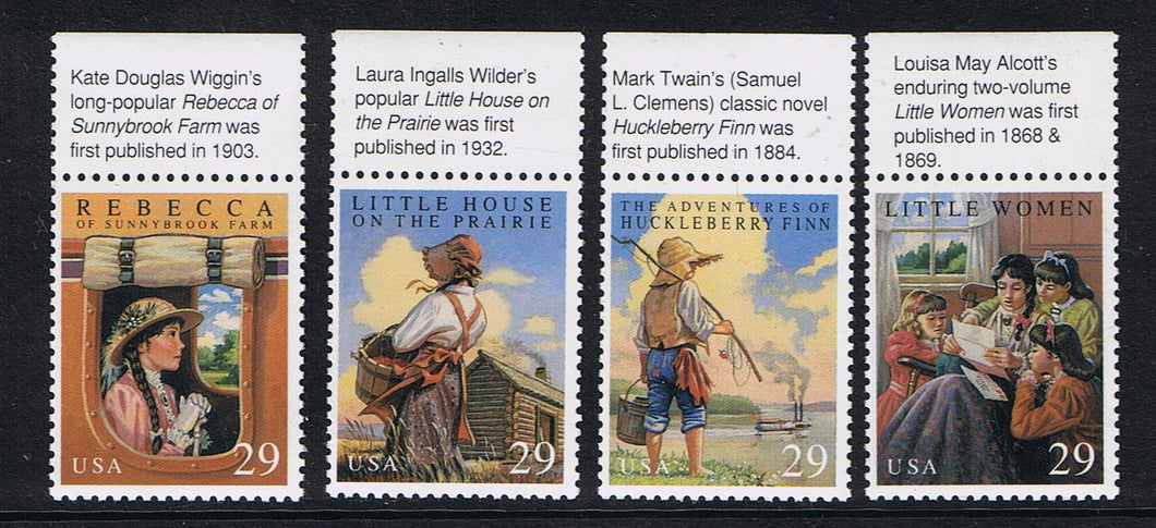 # 2785-88 (1993) Book Classics - Sgls, Set/4, MNH, w Top Information Tabs