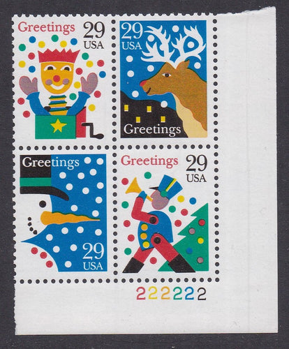 # 2791-94 (1993) Contemporary Christmas - PB, LR #222222, MNH