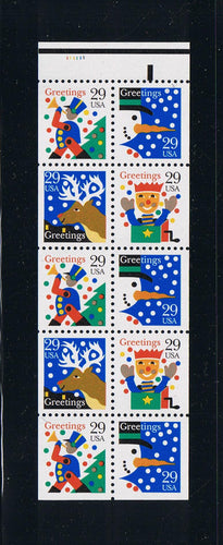 # 2798a (1993) Contemporary Christmas, NF - Bklt Pane, #111111