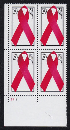 # 2806 (1993) AIDS - PB, LL #S111, MNH