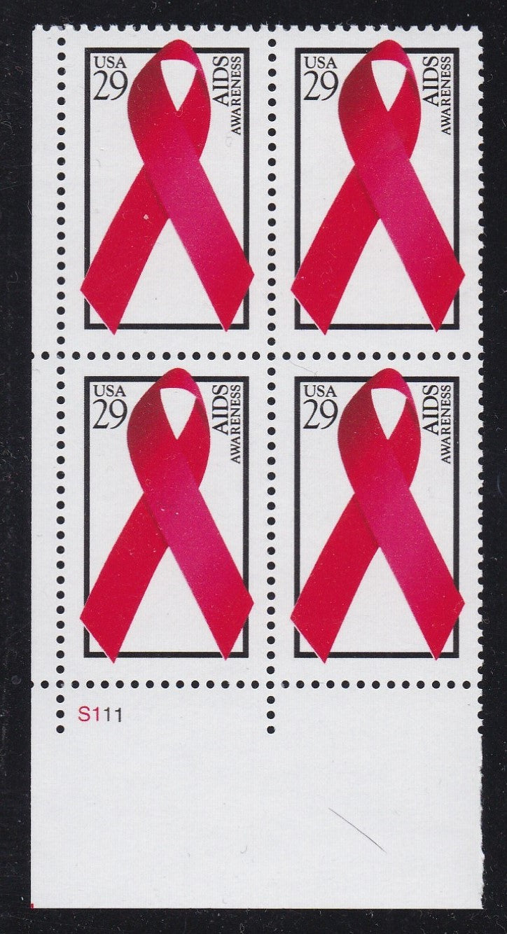 # 2806 (1993) AIDS - PB, LL #S111, MNH