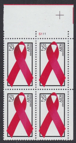 # 2806 (1993) AIDS - PB, UR #S111, MNH
