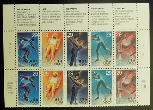 # 2807-11 (1994) Olympics - PB, T #P1111, MNH