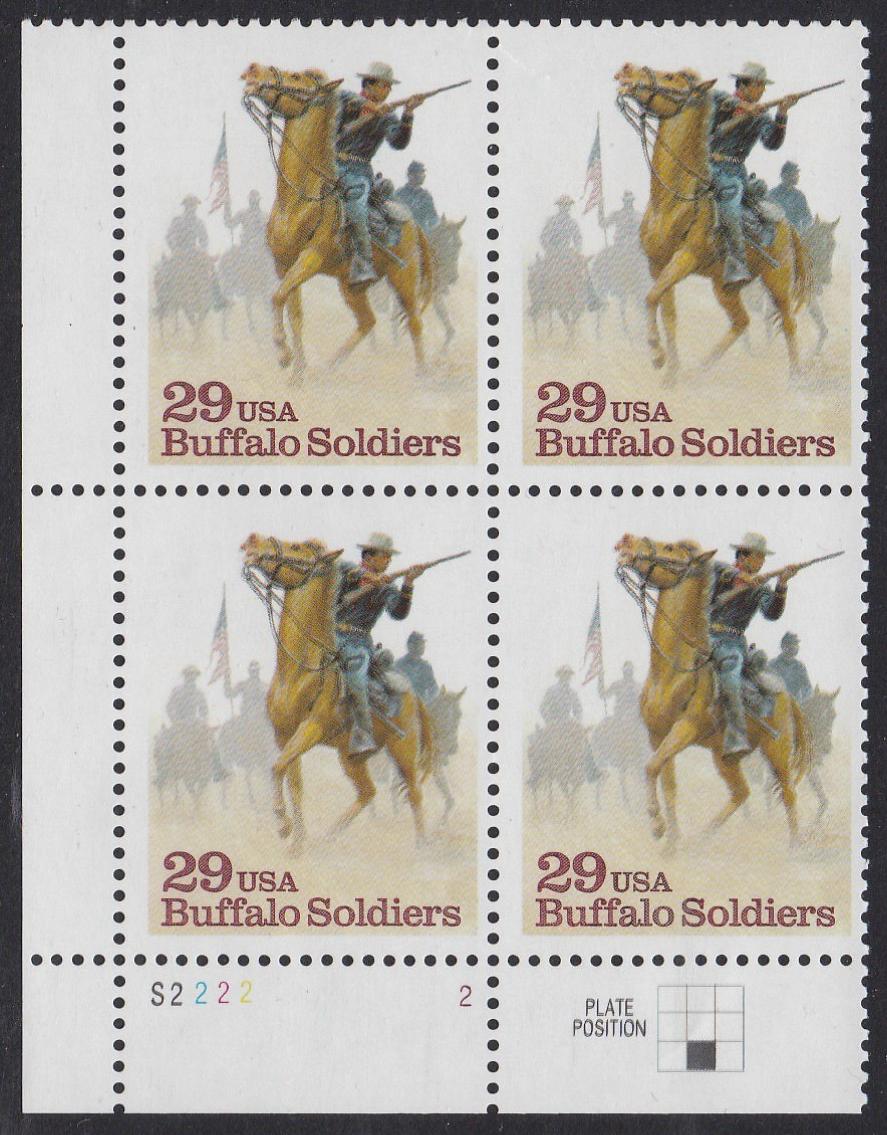 # 2818 (1994) Buffalo Soldiers - PB, LL #S2222-2, MNH