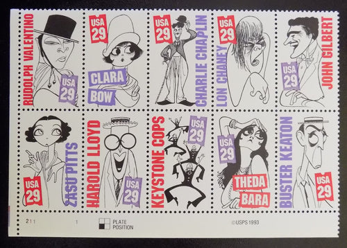 # 2819-28 (1994) Silent Screen - PB, LL #211-1, MNH