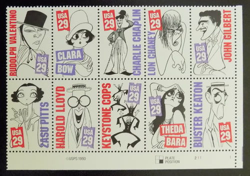 # 2819-28 (1994) Silent Screen - PB, LR #211-1, MNH