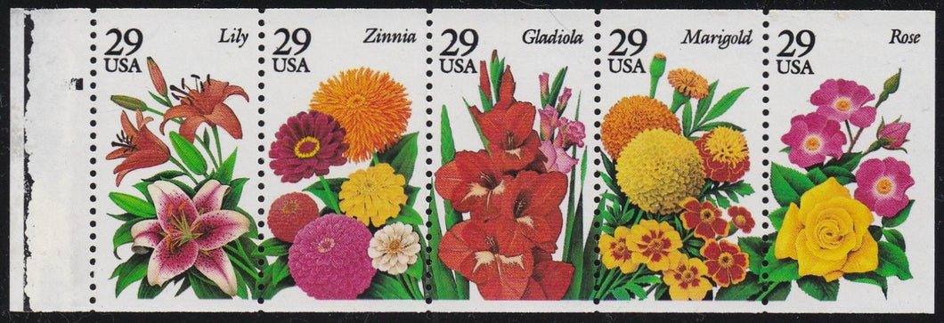 # 2833a (1994) Summer Garden Flowers - Bklt pane, no #, MNH