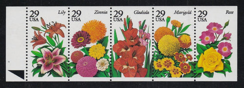 # 2833a (1994) Summer Garden Flowers, NF - Bklt pane, #2, pos C, MNH