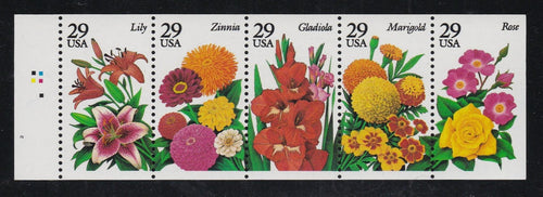 # 2833a (1994) Summer Garden Flowers, NF - Bklt pane, #2, pos I, MNH