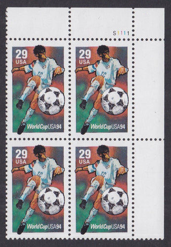 # 2834 (1994) Soccer - PB, UR #S1111, MNH